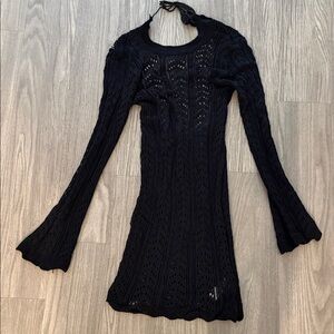 Elegant Black Knit Dress